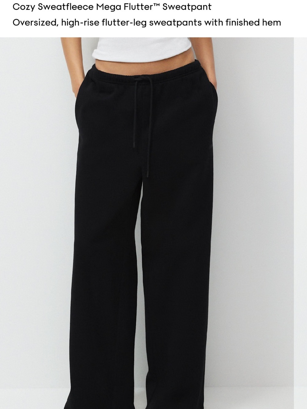 Black Sweatpant Aritzia small